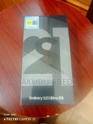 New Samsung Galaxy S21 Ultra 5G 256 GB Black