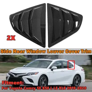 Toyota Corolla 2018 2019 2020 Rear Back Side Window Louver Cover Trim