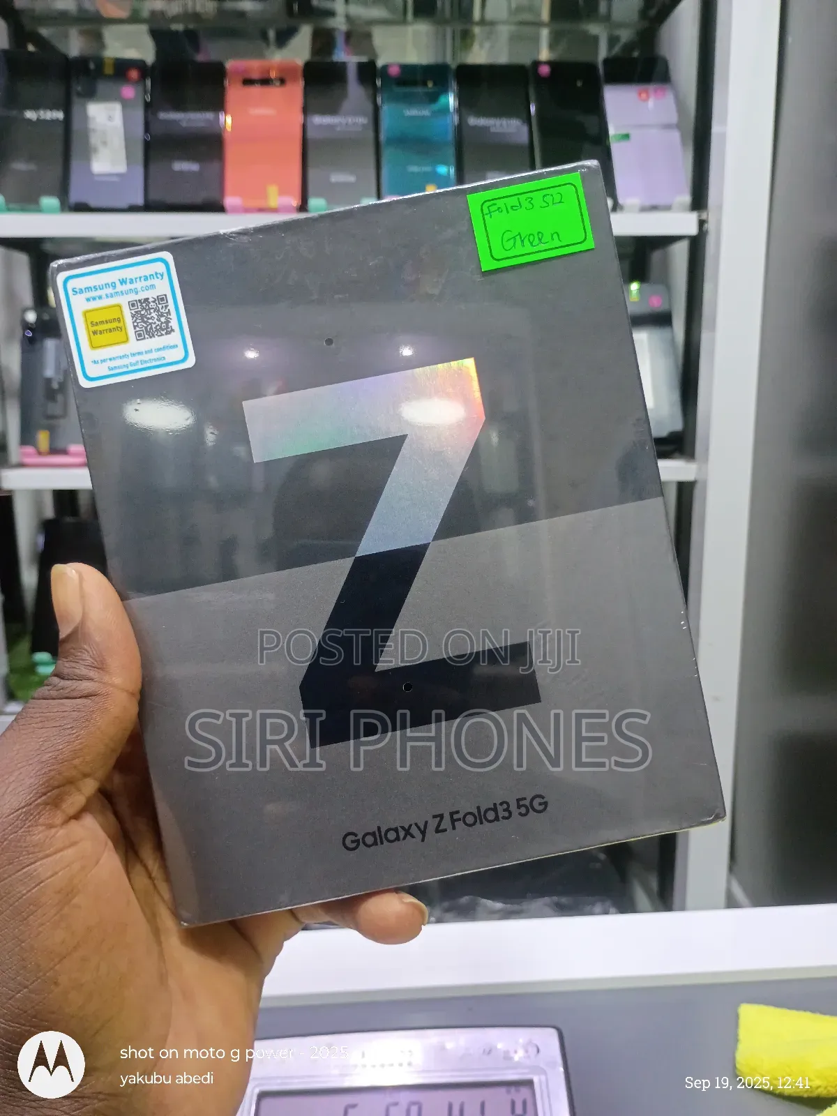 New Samsung Galaxy Z Fold 3 256 GB Black