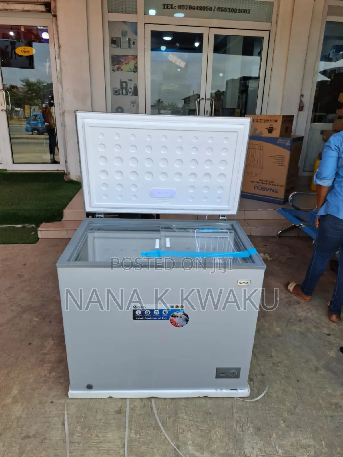 New_pearl 200litres Chest Freezer Silver
