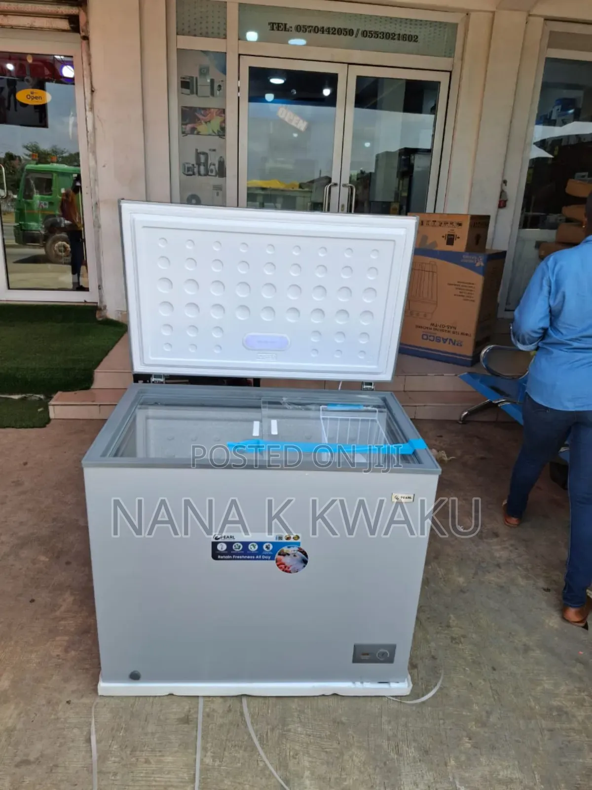 New_pearl 200litres Chest Freezer Silver