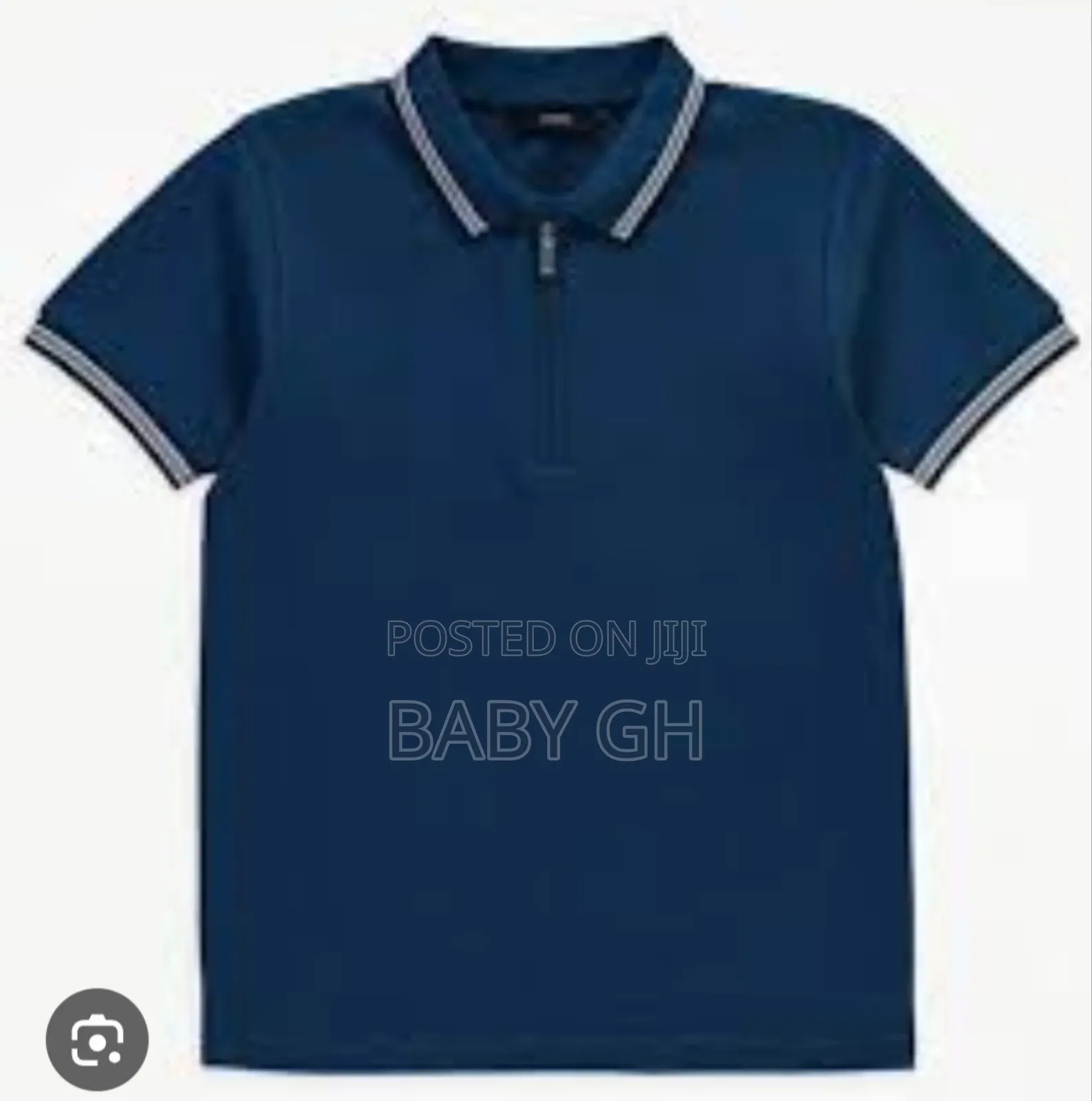 Kids George Blue Zip Up Shirt