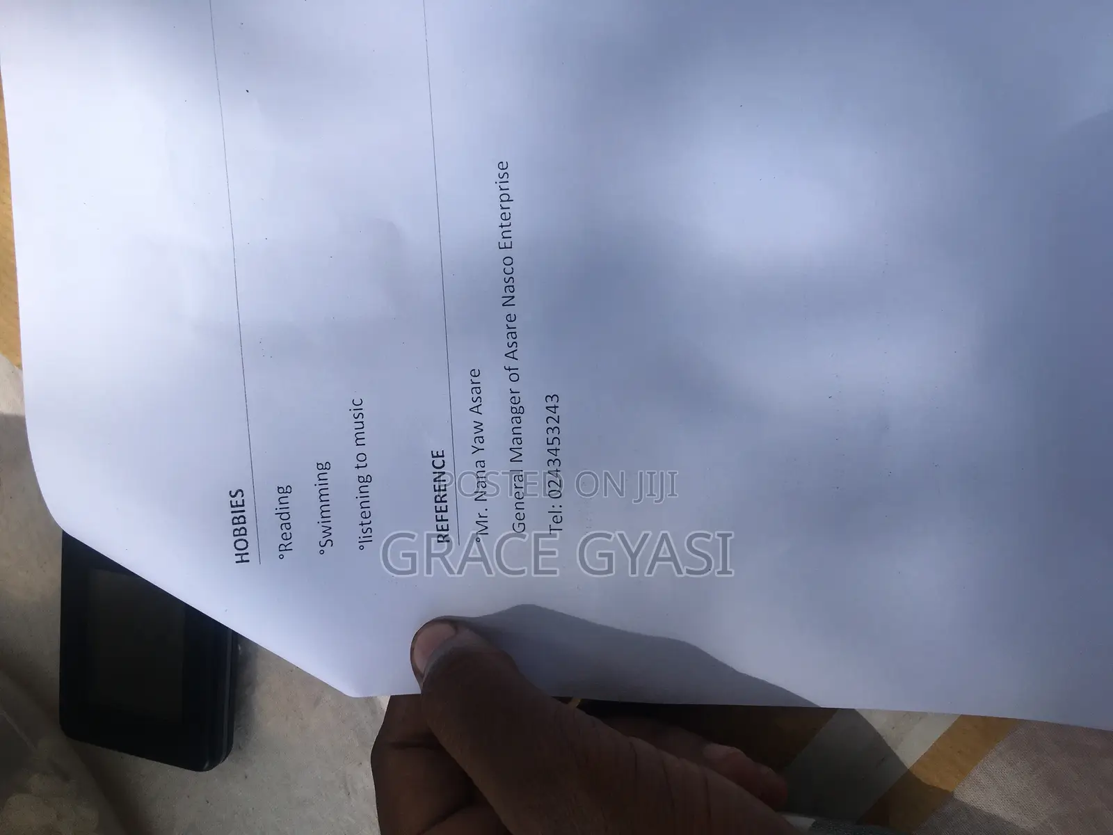 Manufacturing CV