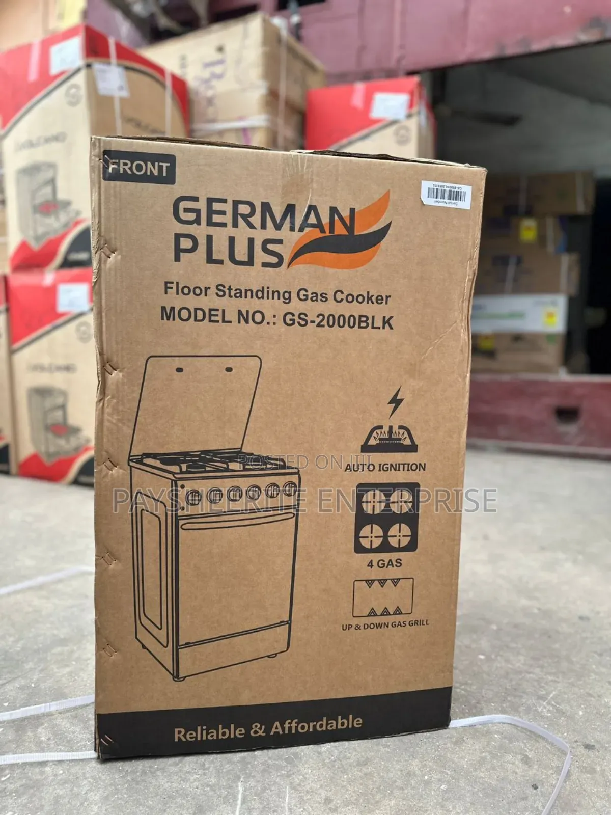 1700gh German Plus Gas Cooker 50*50 With Chicken Roster