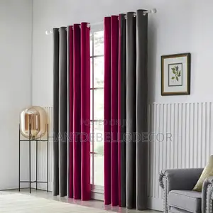 Solid Color Grommets Blackout Curtains 300ghc A Pair For Each Color