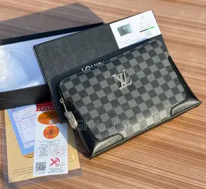 Louis Vuitton Monogram Canvas Men’S Clutch Bag - Black