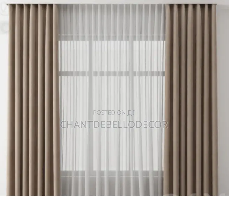 Blackout Curtains For Living Room And Bedroom 300ghc A Pair (No Voile)
