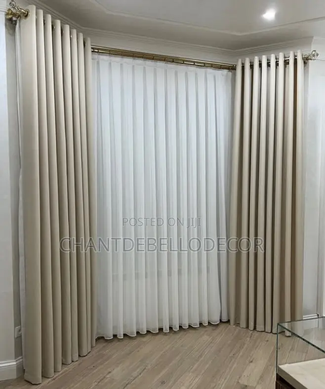 Blackout Curtains For Living Room And Bedroom 300ghc A Pair (No Voile)