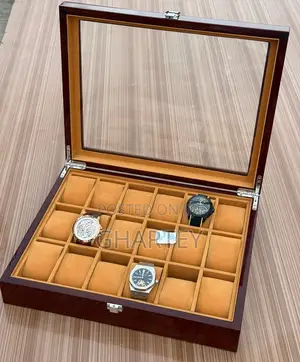 18 Slots Watches Haven - Wood Mode Brown Color