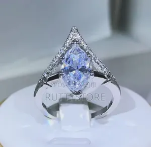 Drop Shape Original 925 Sterling Silver Engagement Ring