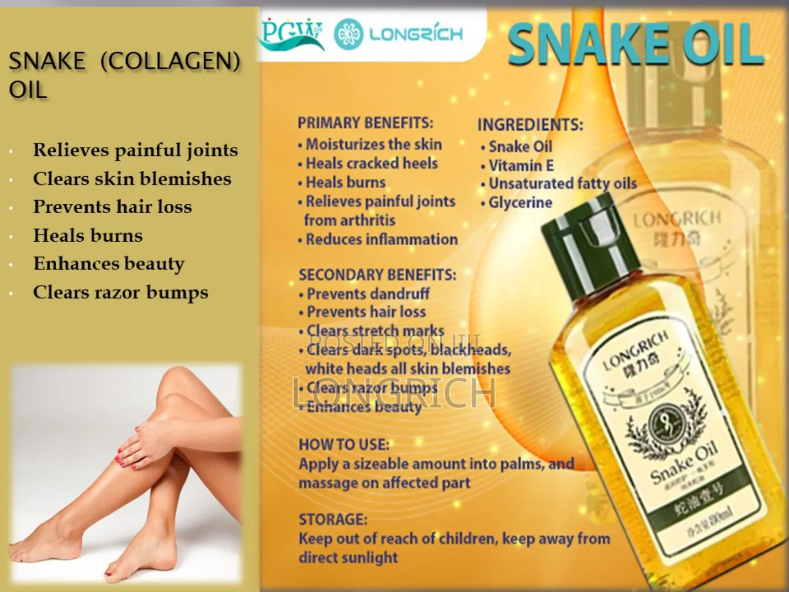 Longrich Snake Oil