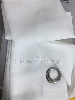 Plain White Transparent Voile Curtains 200ghc A Pair