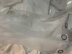 Plain White Transparent Voile Curtains 200ghc A Pair