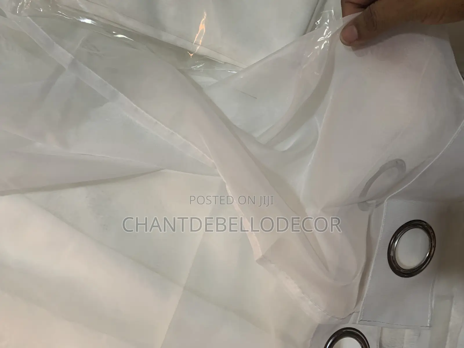 Plain White Transparent Voile Curtains 200ghc A Pair