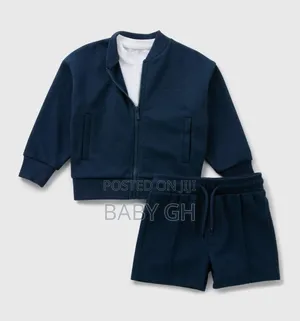 Boys M S Zip Up Hoddy and Shorts Set
