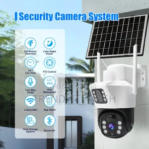 Wifi 4mp PTZ Solar Camera Pir Human Detection