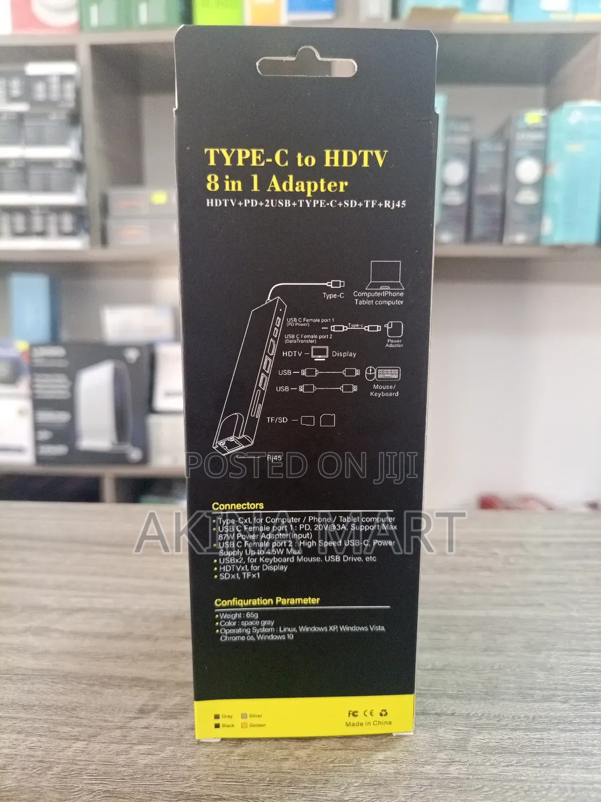 Type -C to HDTV 8 in 1 Adapter