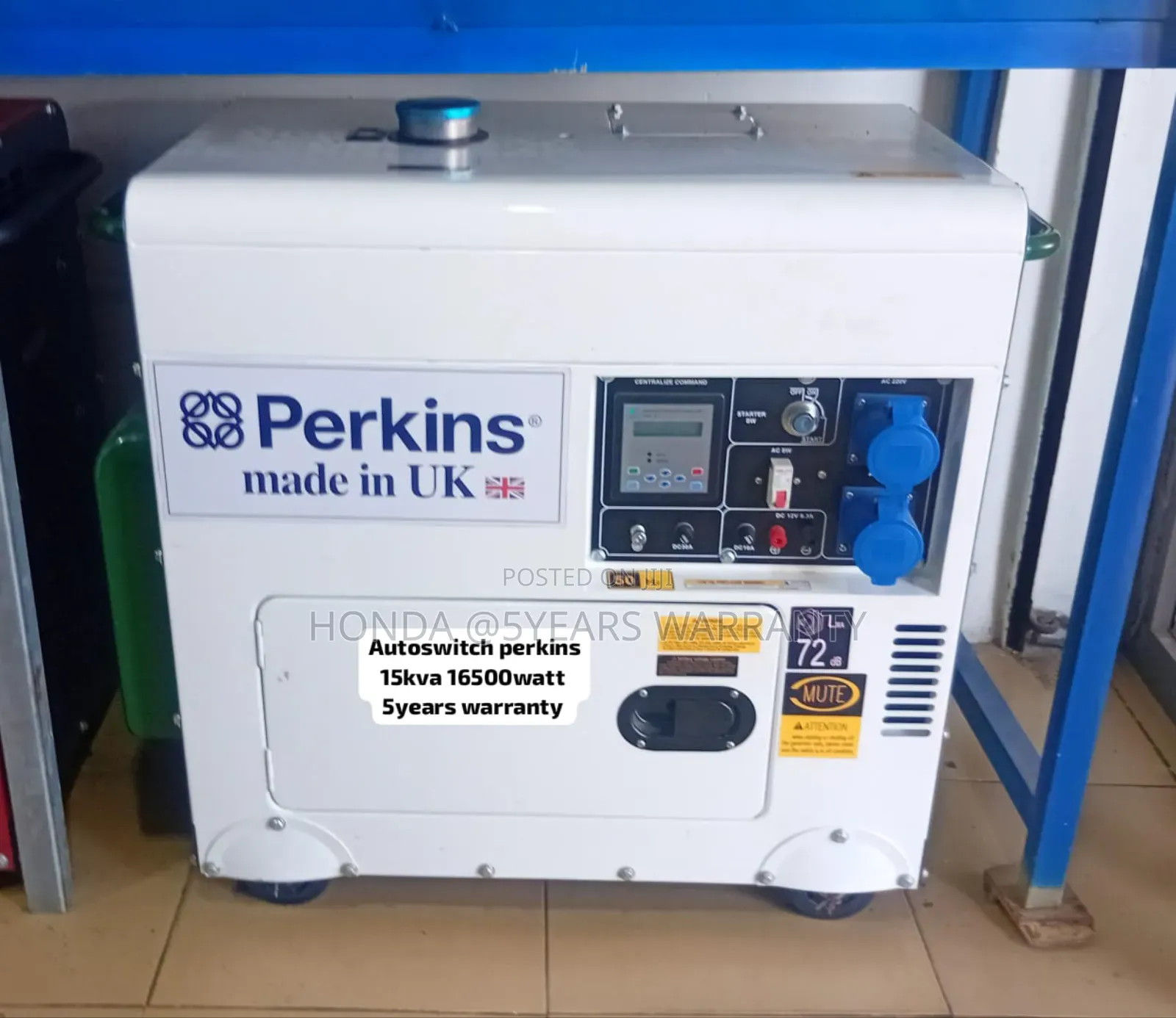 Gen Technology Pro Perkins 15kva 16500watt Diesel Generator