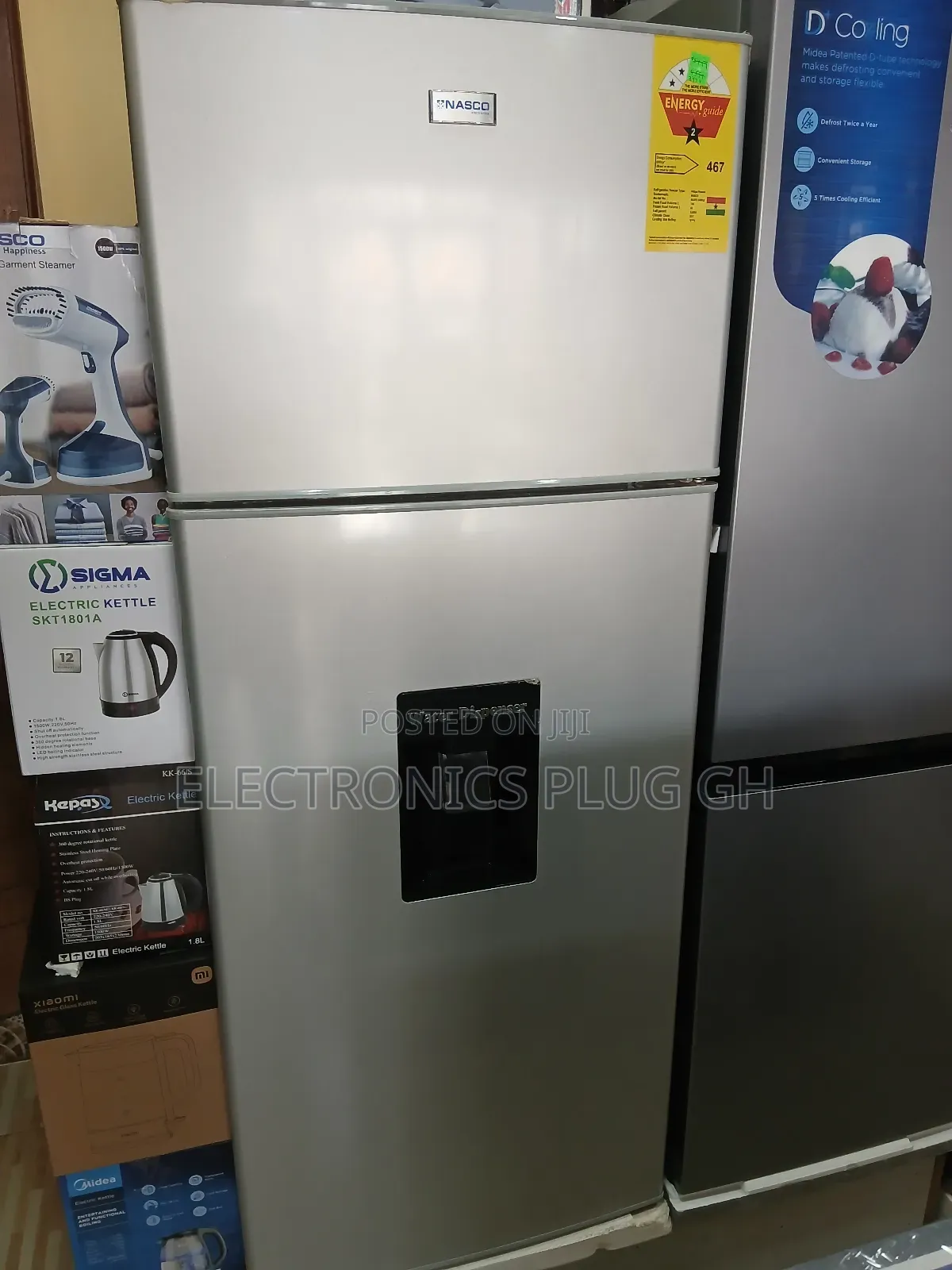 Nasco 280 Litres Top Freezer With Dispenser