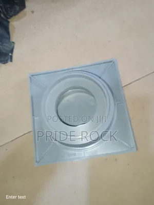 Plastic Floor Drain 4*3*2, White and Grey