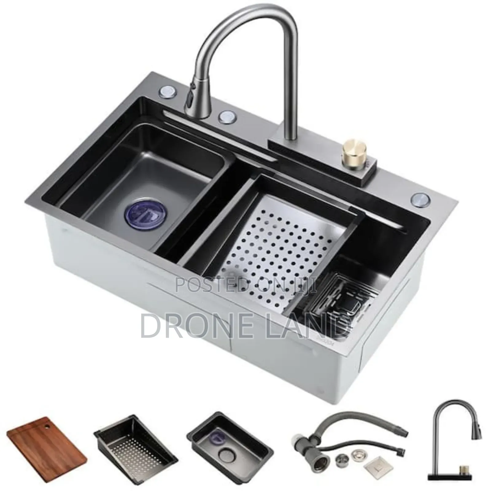 Smart Waterfall Kitchen Sink