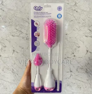 Only Baby Soft Silicone Bottle Brush Set