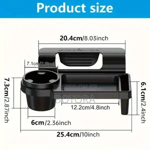 Car Door Organizer With Cup Holder, Phone Slot Hanging Storage Rack