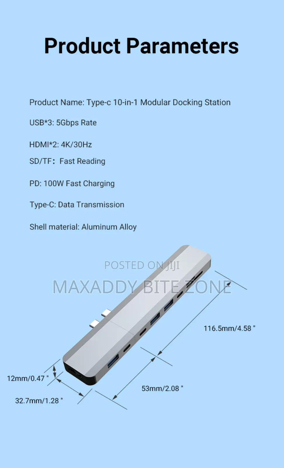 Usb-c Docking Station 10 In 1 Magnetic Hub With Dual
Monitor