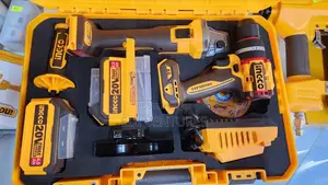 Ingco Cordless 2 Pieces Combo Set (Angle Grinder Drill)