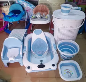 Foldable Bath Set With Laundry Basket