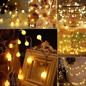 Globe Fairy String Lights 16 Feet 50 Led,8 Modes Lights for Christmas