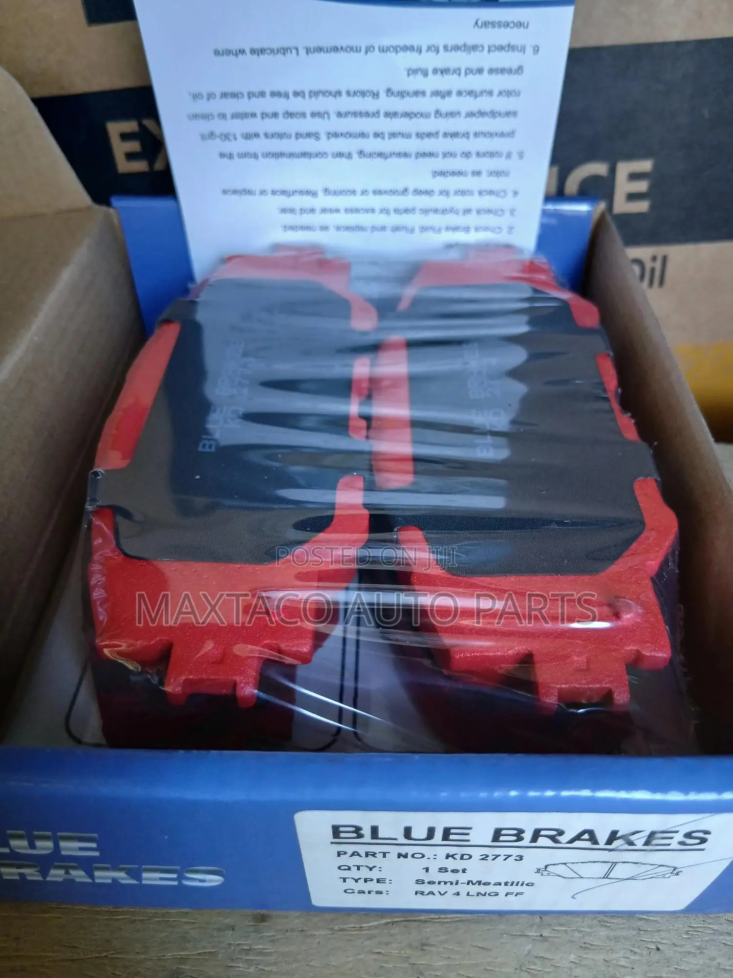 Blue Brakes Kd2773 Semi-Metalic Brake Pad – Front for Toyota Rav4