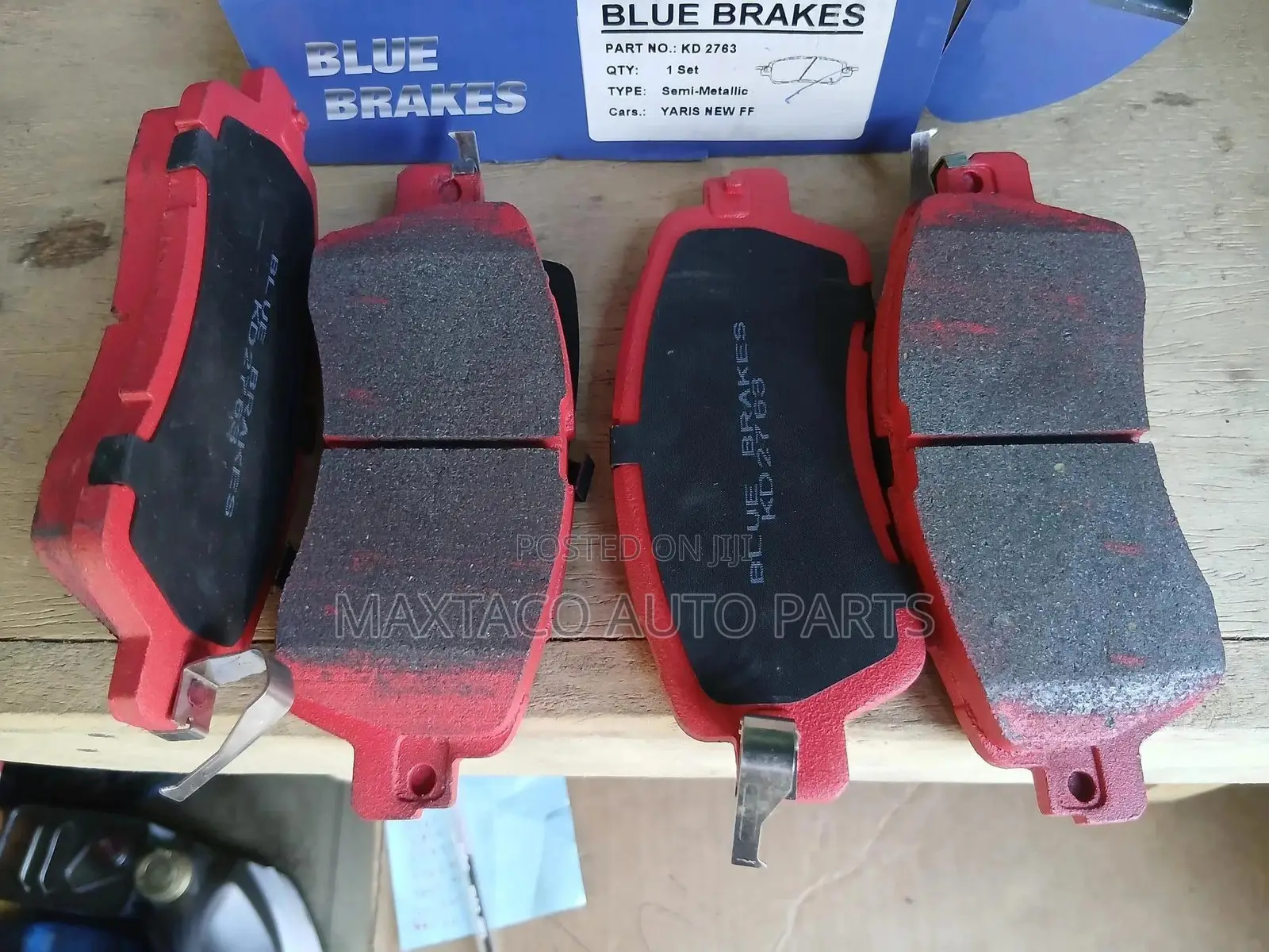 Blue Brakes Kd2763 Semi-Metallic Brake Pad-Front for Toyota Yaris