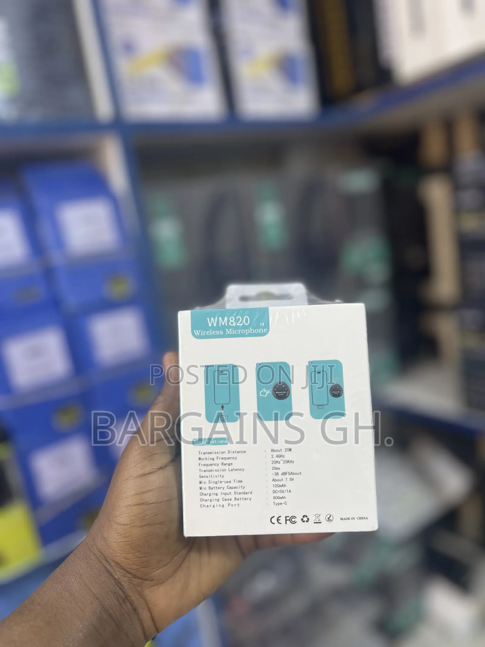 Maono Wm820 Wireless Microphone With Charging Case (2in1)