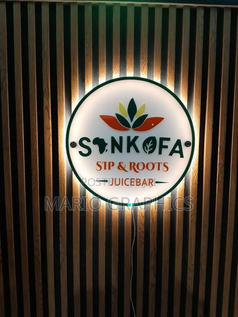 Custom Acrylic Logo With/Without Light(Indoor Signage)