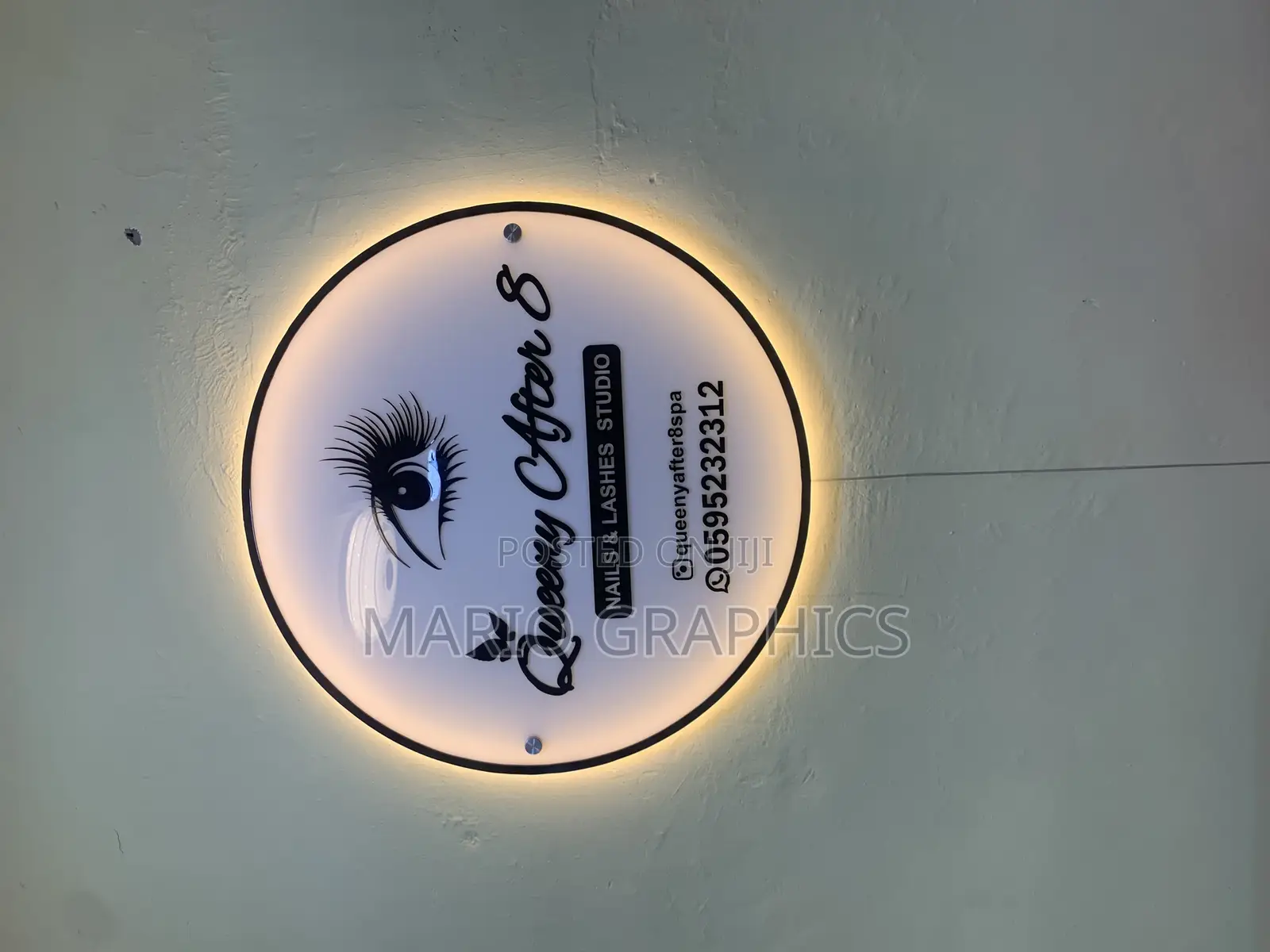 Custom Acrylic Logo With/Without Light(Indoor Signage)