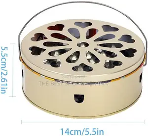 Mosquito Coil Holder, 2pcs Incense Burner With Handle and Lid