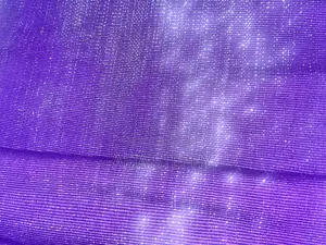 2yards Purple Silver Shimmer Material Kente Available