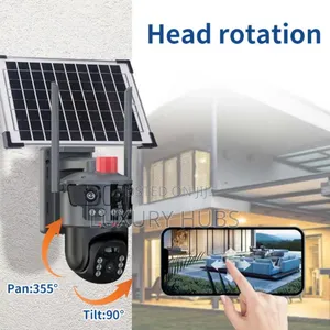 4lens 3 Screens 12mp Hd Outdoor Surveillance Wireless CCTV Camera