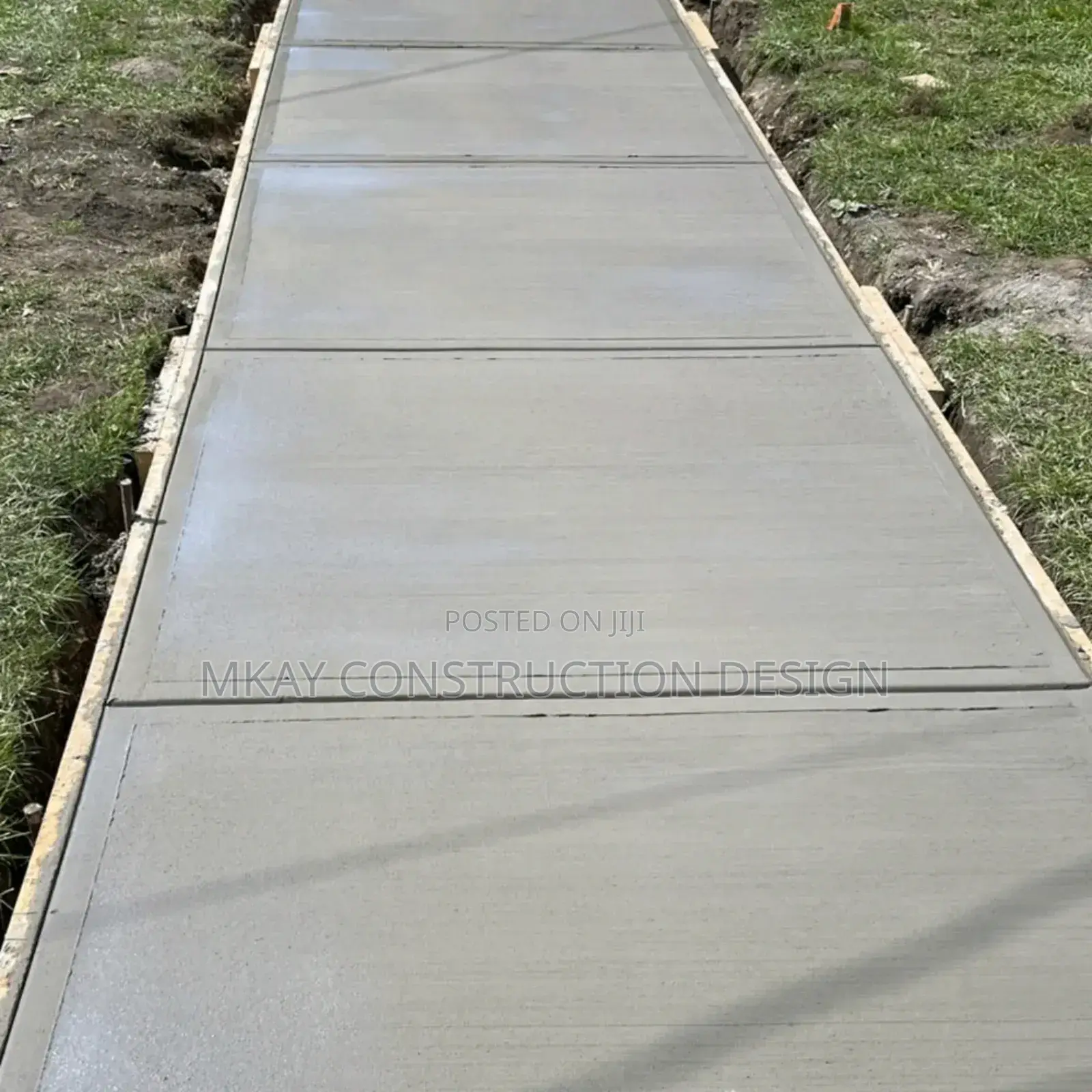 Chemical Broom Brush Concrete Demarcation Designs