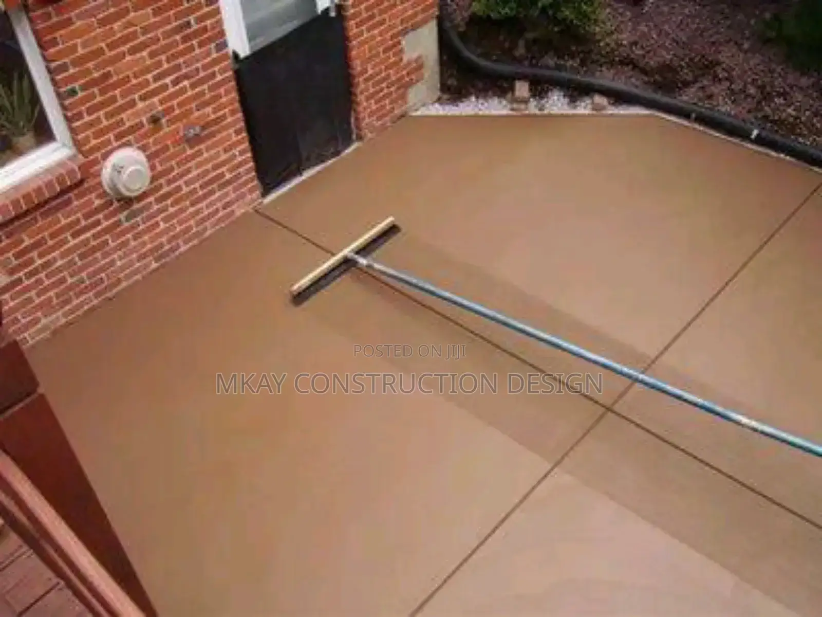 Chemical Broom Brush Concrete Demarcation Designs