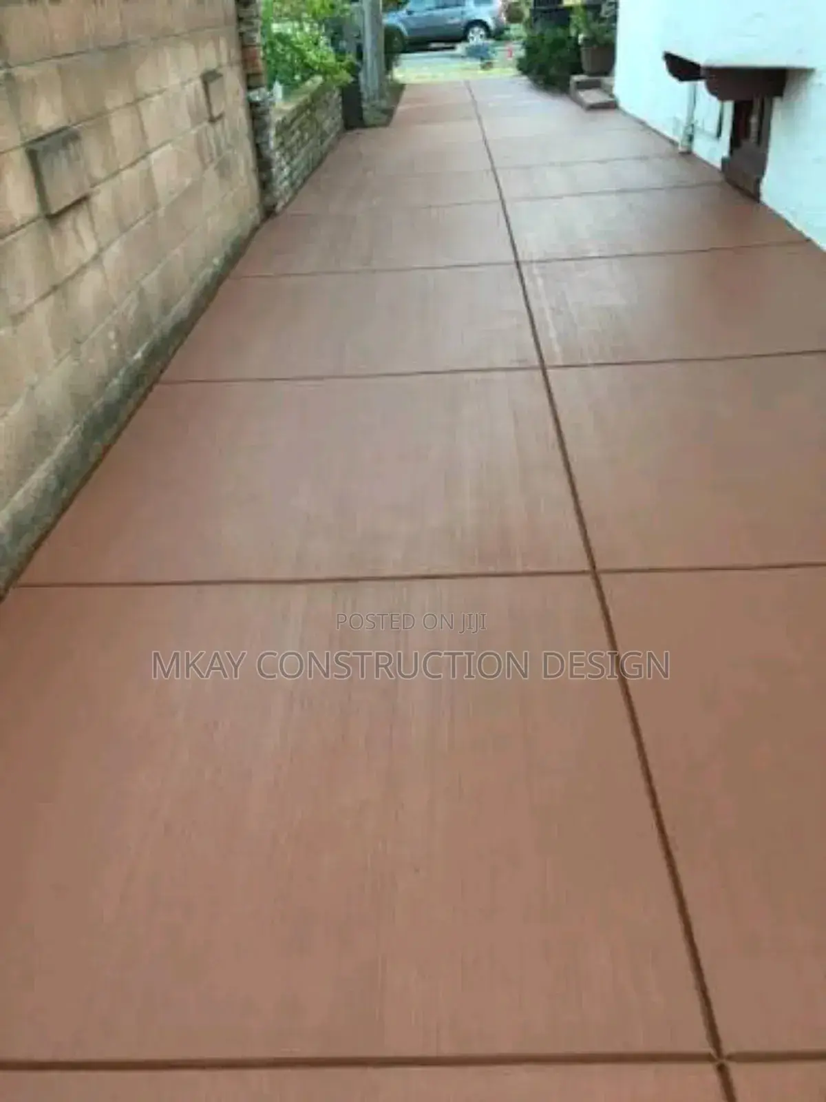 Chemical Broom Brush Concrete Demarcation Designs