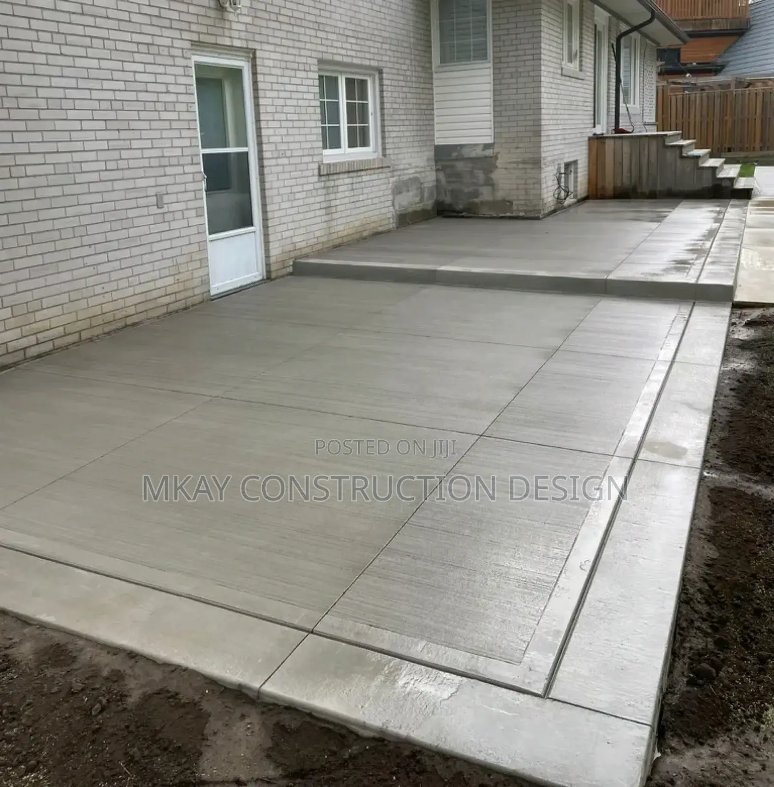 Chemical Broom Brush Concrete Demarcation Designs
