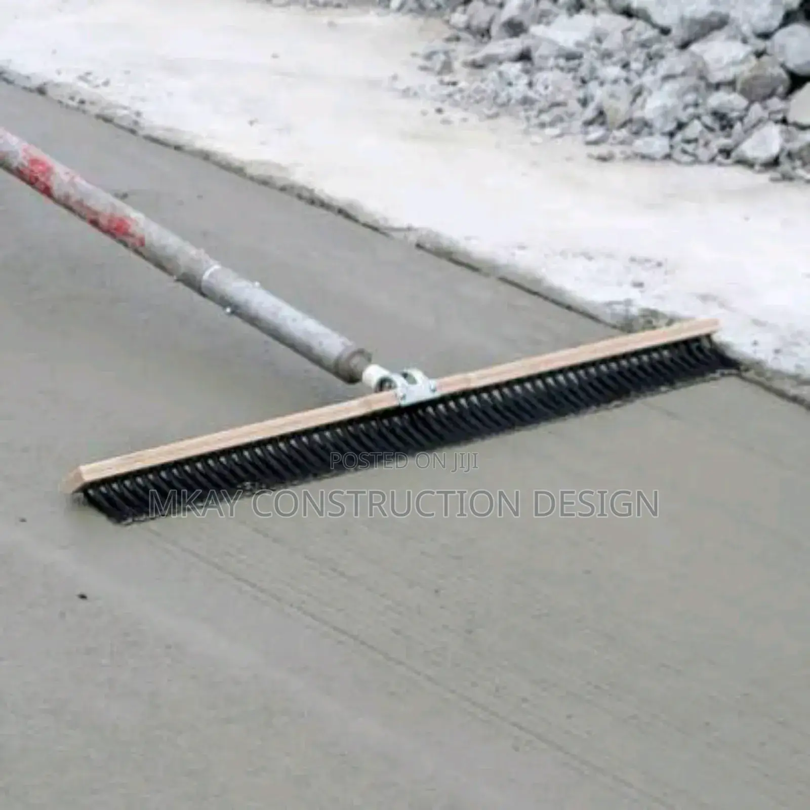 Chemical Broom Brush Concrete Demarcation Designs