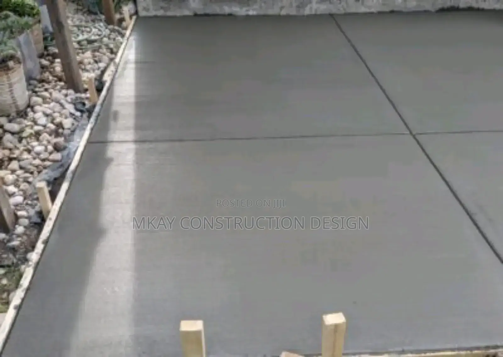 Chemical Broom Brush Concrete Demarcation Designs