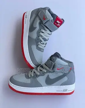 Nike Air Force 1 Mid '07 ‘Grey & Red’