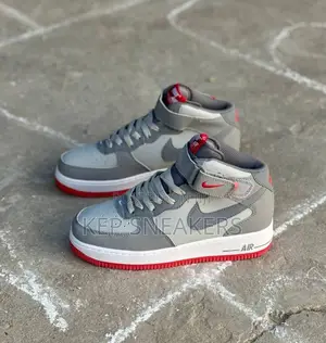 Nike Air Force 1 Mid '07 ‘Grey & Red’
