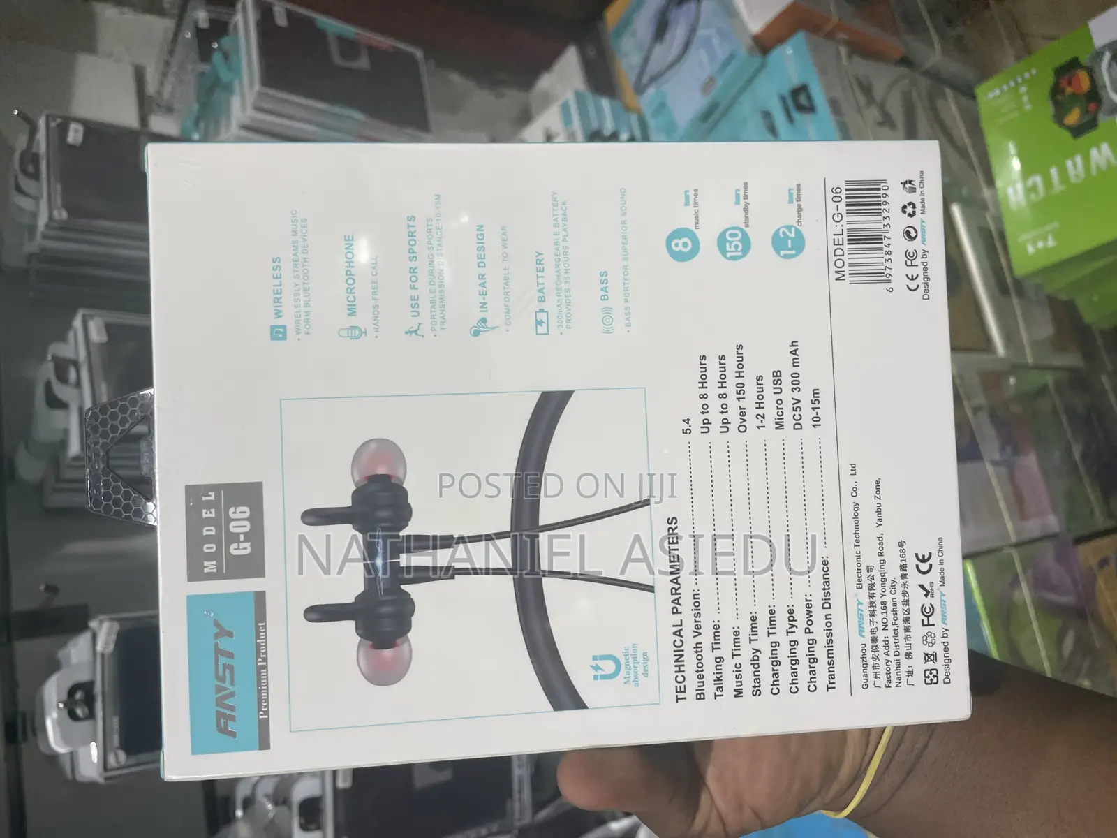 Ansty G-06 Bluetooth Sports Headset.