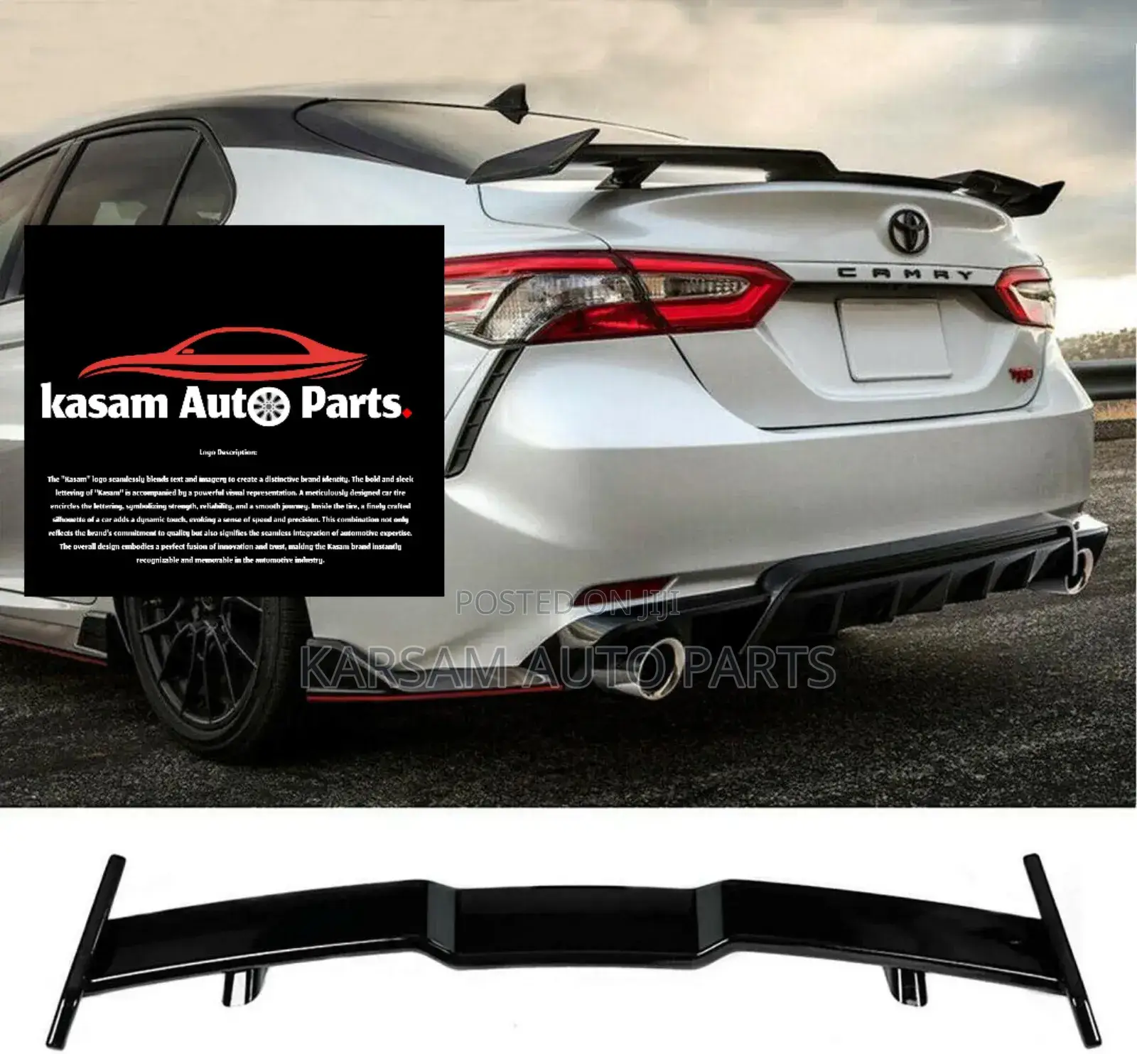 Toyota Camry 2018-2024 Boot Spoiler Sport Black Type