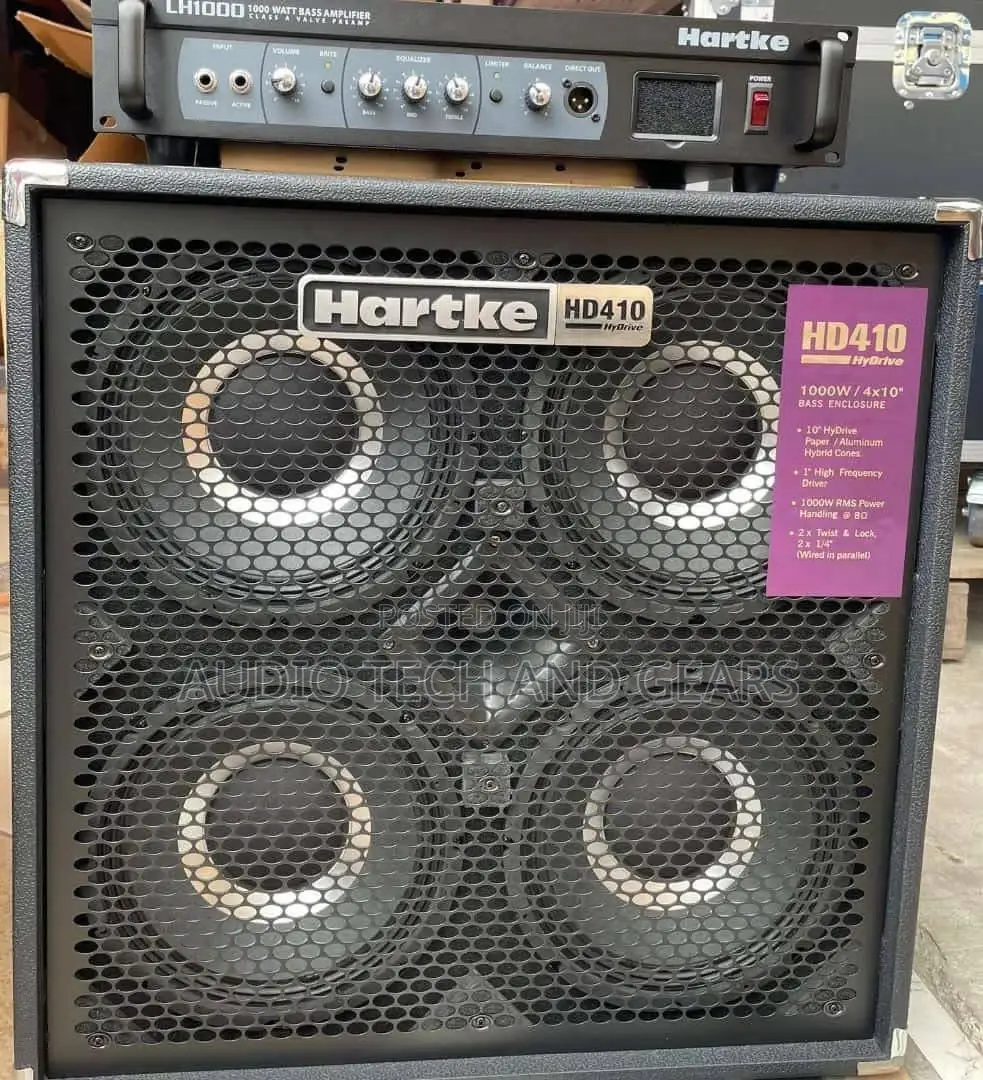 Hartke Hd410 Hydrive Series 4x10 1000 Watts Bass Cabinet